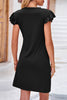 Casual Daily Solid Asymmetrical O Neck T-shirt Dress Dresses