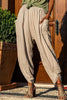 Casual Simplicity Solid Pocket Loose Mid Waist Harlan Solid Color Bottoms