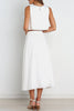 Casual Daily Solid O Neck Sleeveless Two Pieces