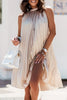 Casual Simplicity Solid Solid Color Mandarin Collar Sleeveless Dress Dresses