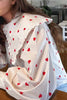 Sweet Print Patchwork Peter Pan Collar Tops