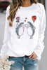 Casual Animal Printing O Neck Tops