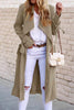 British Style Solid Frenulum Outerwear