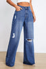 Casual Street Solid Ripped Loose Denim Jeans