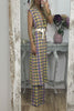 Casual Geometric With Belt Printing V Neck Sleeveless Two Pieces