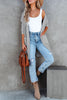 Casual Daily Solid Pocket Cardigan Collar Tops