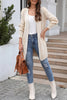 Casual Daily Solid Pocket Cardigan Collar Tops