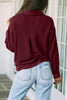 Simplicity Solid Pocket Turndown Collar Tops