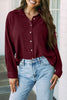 Simplicity Solid Pocket Turndown Collar Tops