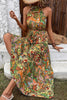 Bohemian Floral Patchwork Printed Dress Dresses