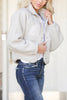 Snap Closure Zipper Pockets Fleece Jackets