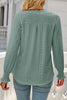 Casual Solid Hollowed Out Stringy Selvedge V Neck Tops