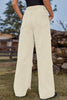 Street Solid Pocket Loose Denim Jeans