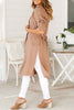 British Style Elegant Solid Patchwork POLO collar Outerwear