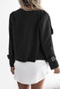 Casual Solid Patchwork Mandarin Collar Outerwear