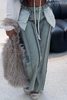 Street Solid Patchwork Pocket Regular Straight Solid Color Bottoms