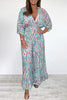 Bohemian College Print Backless V Neck Loose Jumpsuits