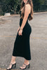 Sexy Solid Asymmetrical Strapless One Step Skirt Dresses