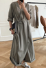 Casual College Solid Frenulum V Neck Loose Jumpsuits