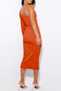 Elegant Formal Solid Hollowed Out Oblique Collar Evening Dress Dresses