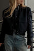 Casual Solid Pocket Buttons Mandarin Collar Outerwear