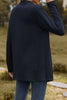Casual Solid Patchwork V Neck Outerwear