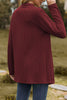 Casual Solid Patchwork V Neck Outerwear