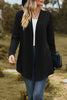 Casual Solid Patchwork V Neck Outerwear