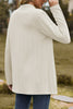 Casual Solid Patchwork V Neck Outerwear