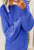 Casual Solid Patchwork O Neck Tops