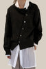 Casual Solid Make Old Buttons O Neck Outerwear