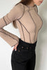Casual Solid Patchwork O Neck Tops(3 Colors)