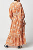 Casual College Floral Patchwork V Neck A Line Dresses(8 Colors)