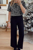 Casual Solid Sequins Sequined O Neck Loose Jumpsuits