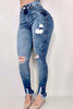 Dazzled Pearl Ripped Skinny Jeans
