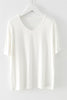 V Neck Long Sleeve Loose T Shirt