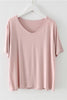 V Neck Long Sleeve Loose T Shirt