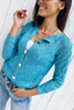 Hollow Button Cardigan