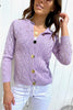 Hollow Button Cardigan