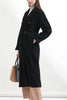 Double Breasted Belted Woolen Coat
