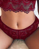 Spaghetti Strap Crochet Lace Bra Set