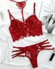 Halter Lace Bandage Detail Lingerie Set