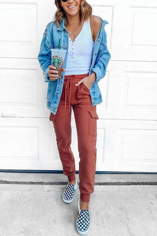 Pockets Drawstring Jogger