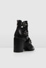 Hollow Buckle Ankle Boots