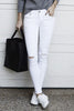 Classics Broken Hole White Jeans