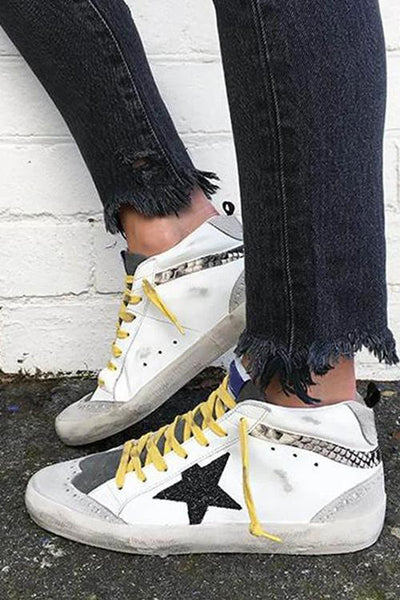 Star Suede Lace Up Sneakers