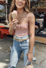 Pleated Sleeveless Tank Top
