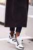 Chunky Mesh Two Tone Lace Up Sneakers