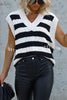 Between The Lines Striped Knit Sweater Vest