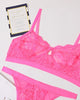 Spaghetti Strap Crochet Lace Bra Set